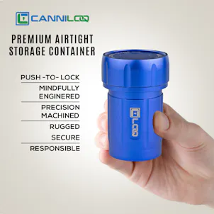 Photo of Premium Smell Proof Aluminum Stash Jar - Blue 120ml, Model T120BL