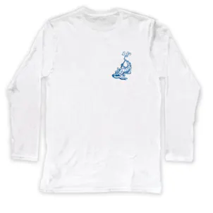 Photo of LOUNGE LIZARD, CALIFORNIA WAVE, UNISEX LONG SLEEVE CREW NECK TEE