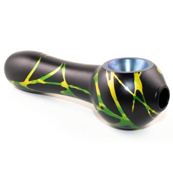 Photo of Smoking Pipe Black Toxic Splash Matte Finish