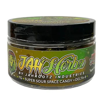 Photo of Jah Herbz: Flower – Sour Space Candy + Delta-8 (7 grams)