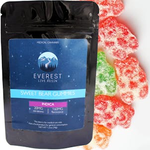 Photo of Sweet Bear Gummies, Indica 160mg THC