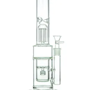 Photo of "Fritted Inset Barrel" Perc Bong