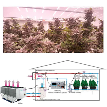 Photo of GSTS1000 Liquid Cooled Grow Lighting System Plan. Get an engineered system plan, energy comparisons.