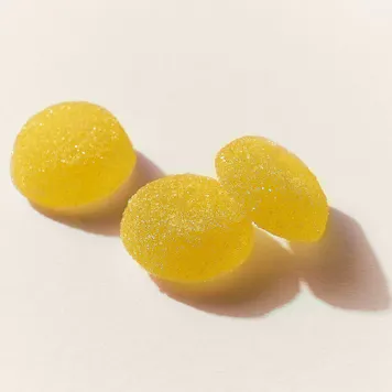 Photo of 10mg Lost Farm 'Mimosa x Juicy Peach' Live Resin Gummies 100mg THC total