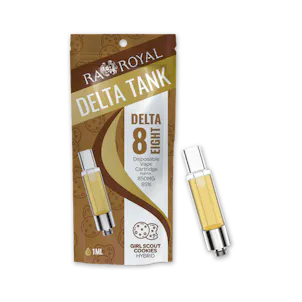 Photo of R.A. Royal Delta-8 Vape Tank: Girl Scout Cookies (Hybrid)