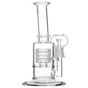 Photo of 8" Mini Dab Rig with Barrel Perc