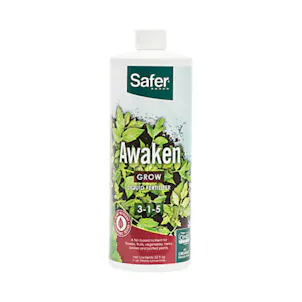 Photo of Awaken (3-1-5) Hydroponic Liquid Nutrient Fertilizer Concentrate - 32oz| Safer® Brand