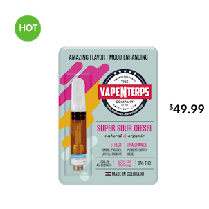 Photo of 500MG SUPER SOUR DIESEL CBD VAPE CARTRIDGE