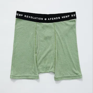 Photo of Afends Mens THC Essential - Hemp Boxer Briefs - Moss