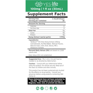 Photo of 100mg Pawsterity Pet Hemp CBD Oil 30mL