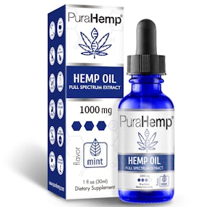 Photo of PuraHemp CBD Oil Drops Mint Flavor 1000 mg CBD Oil