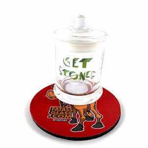 Photo of Glass Jar with Removable Lid - Get Stoned