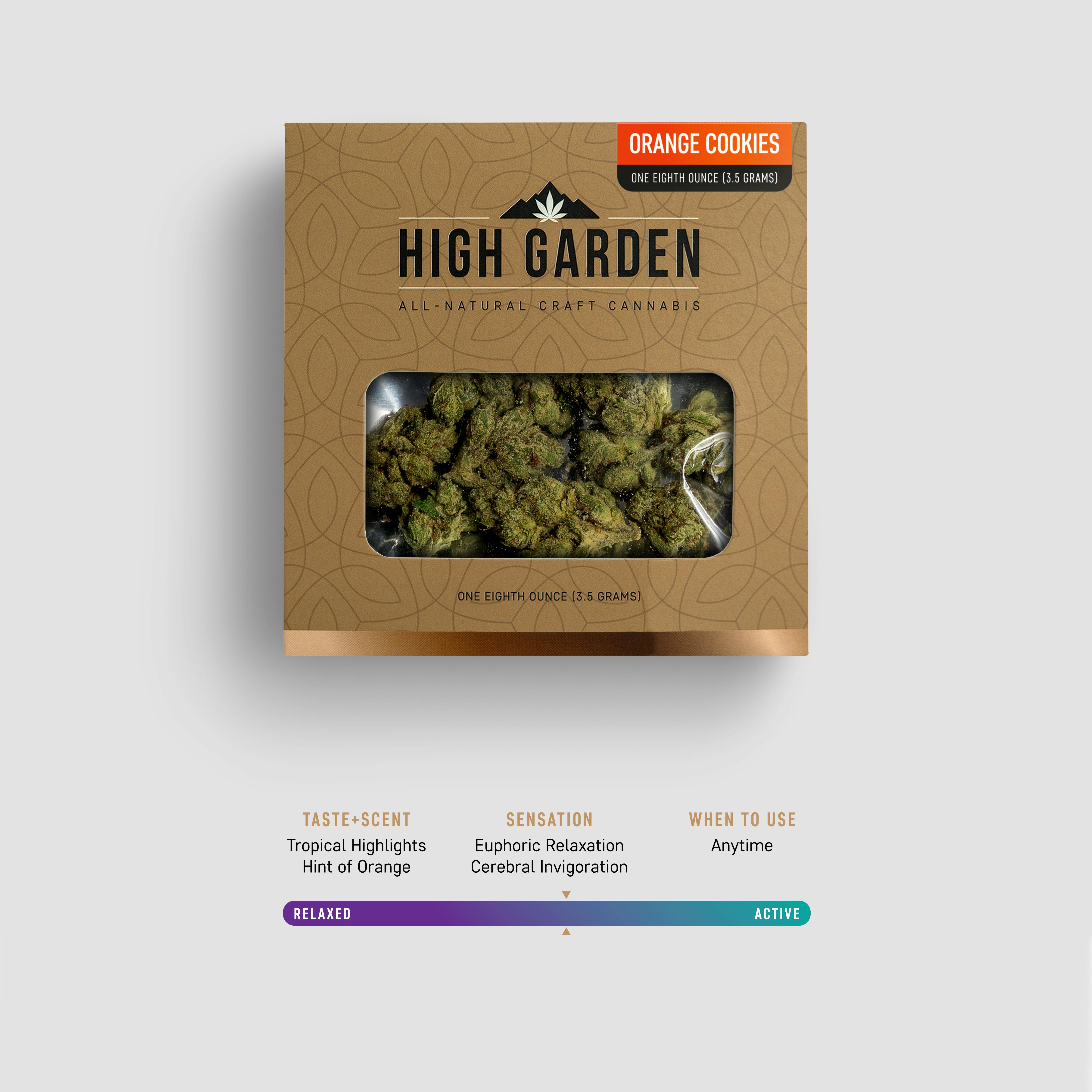 High Garden Orange Cookies 3.5G Hybrid Flower Leafly