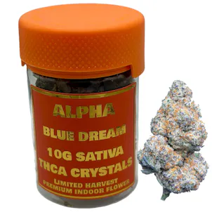 Photo of Alpha BLUE DREAM SATIVA THC Delta-9 Hybrid Flower THC-P Infused 10g