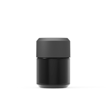 Photo of 3oz. Black Glass Jar