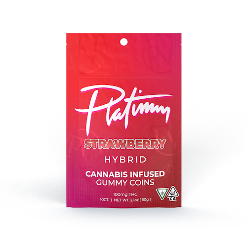 Platinum Vape 100mg Gummies - Strawberry
