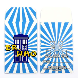 Photo of 25 DR. WHO Strain Concentrate Envelopes by Shatter Labels #265