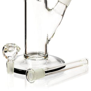 Photo of 14" Straight Tube Bong w/ Ice Pinch, by Diamond Glass