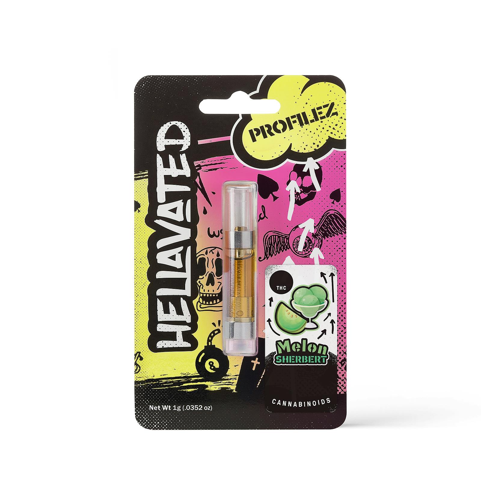 Hellavated Melon Sherbert Profilez Cartridge 1g Leafly