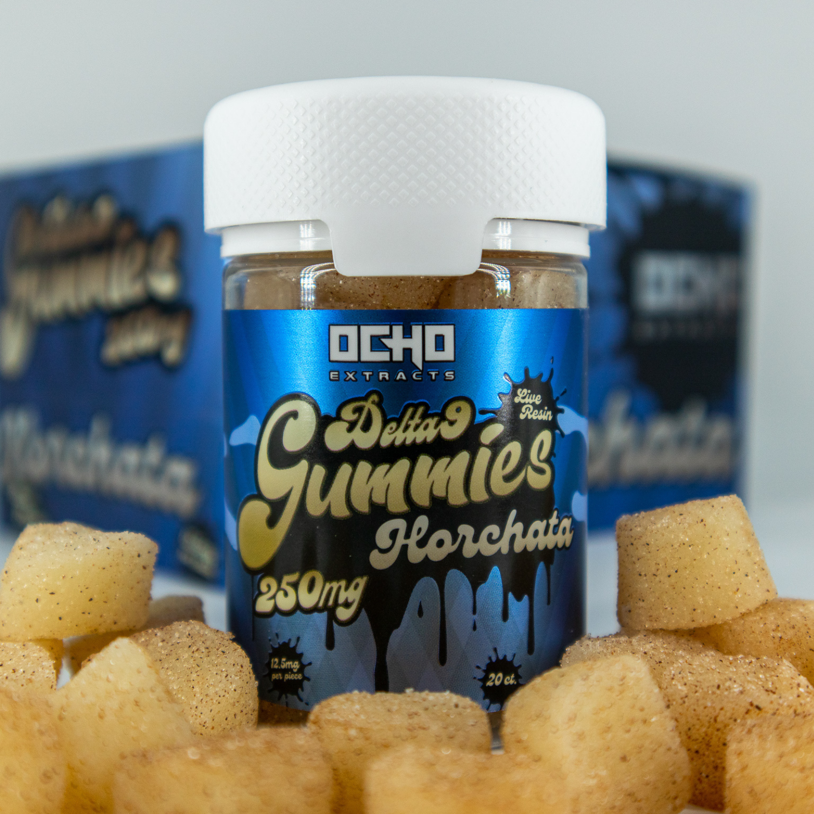 Ocho Extracts: Delta-9 Live Resin Horchata Gummies - 250mg | Leafly