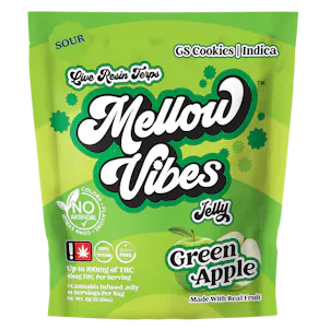 Photo of Mellow Vibes Sour Green Apple Jelly Single 100mg