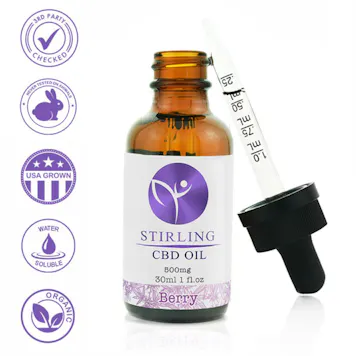 Photo of 500mg CBD Tincture w/ Great Berry Taste | Organic | 0% THC | 3rd Party Tested