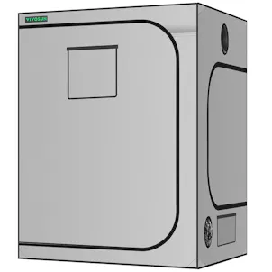 Photo of VIVOSUN G558 Upgraded 5x5 Mylar Grow Tent with 22mm Poles, 60″ x 60″ x 80″