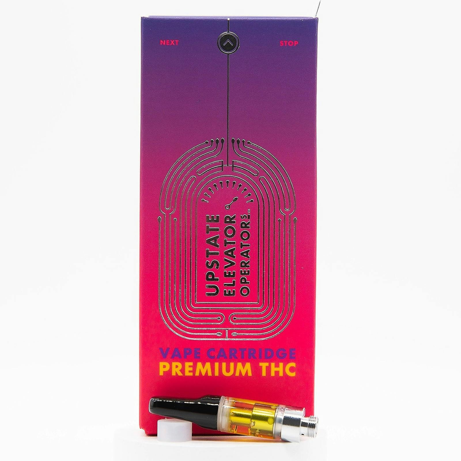Upstate Elevator Operators Premium THC Vape Cartridge, 0.5g Leafly
