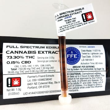 Product image for Jaeger Full Spectrum Edible Extract - 1g