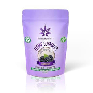 Photo of 5:1 CBD+THC Blackberry Gummies