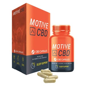 Photo of MOTIVE SLEEP SUPPORT CAPSULES 750MG CBD