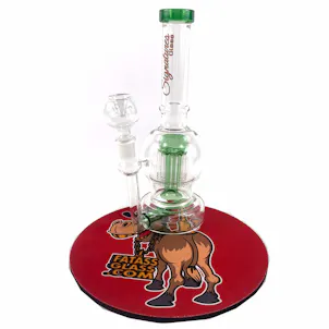 Photo of Signature Green Duel Percolator Bubble Bottom Rig