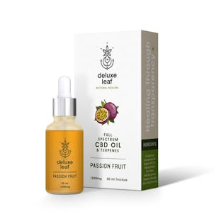 Photo of Deluxe Leaf Passion Fruit Full Spectrum CBD 1500mg + 600mg of Additional Cannabinoids