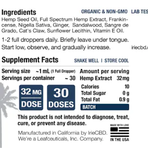 Photo of Irie CBD Lifeline MAX- Critical Support Blend