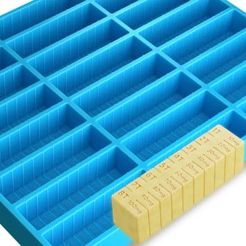 Photo of Silicone Butter Mold, Half Sheet, Blue