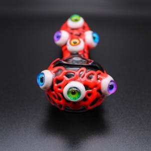 Photo of Glow-in-the-dark Glass Eyeball Pipe