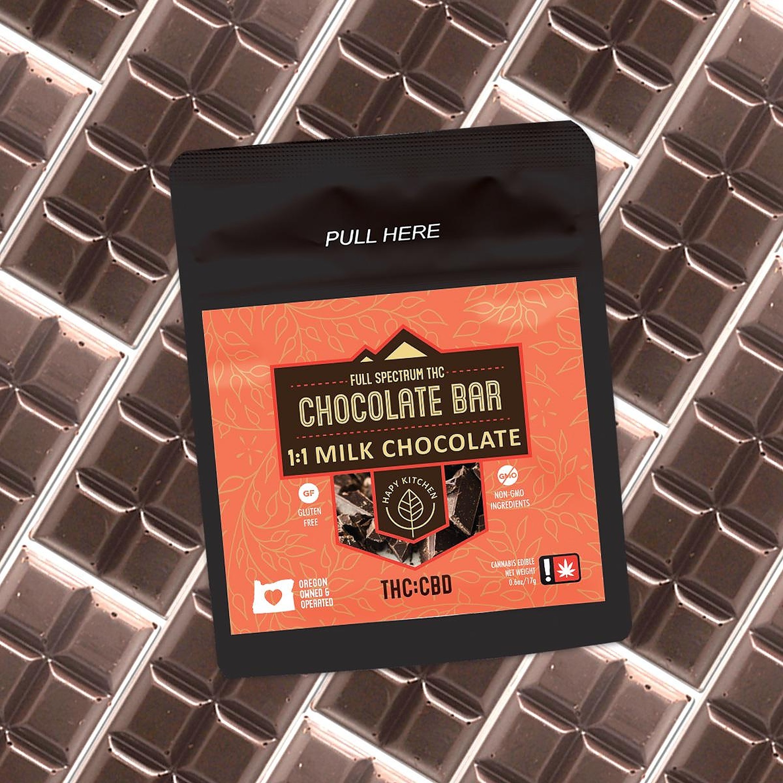 Hapy Kitchen: Chocolate Bar - 100mg THC - Milk - 1 - 1 | Leafly