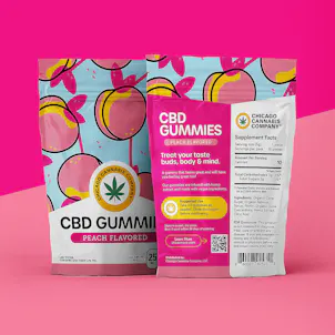 Photo of Chicago Cannabis Company 25mg CBD Peach Gummies