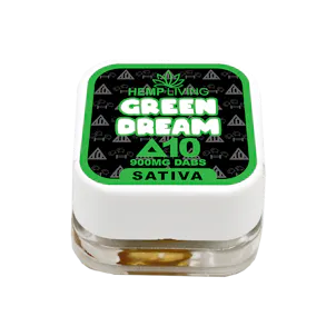 Photo of Hemp Living - Delta 10 Dab Wax 1g Jar - Green Dream 1000mg