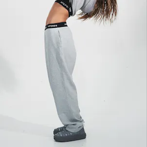 Photo of Afends Womens Homebase - THC Essentials - Hemp Sweat Pants - Shadow Grey Marle