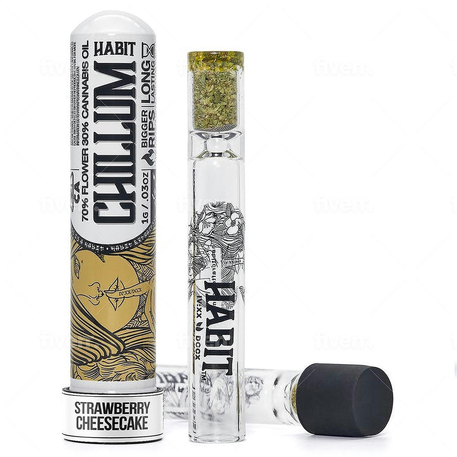 Simply Crafted Free Shipping Save 25 With Code Leafly Habit Pre Filled Hhc Chillum Leafly 0621