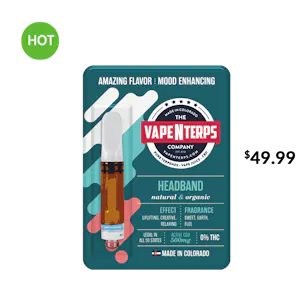 Photo of 500MG HEADBAND CBD VAPE CARTRIDGE