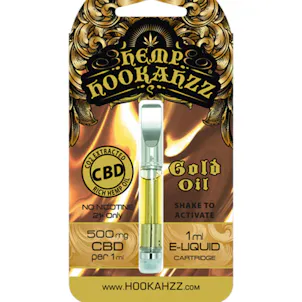 Photo of Hemp Hookahzz- CBD E-Liquid Prefilled Cartridge(500mg Pure Gold Oil)