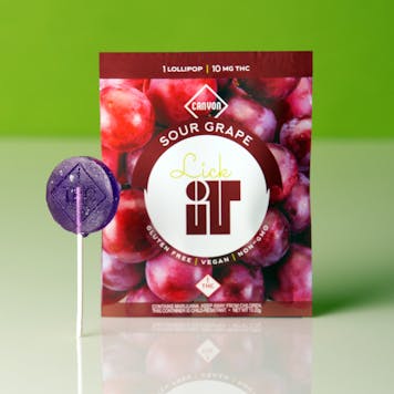 Product image for Sour Grape Lick It Lollipop 10mg