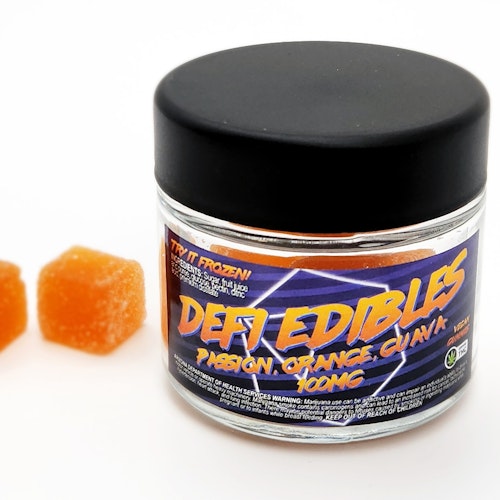 Defi Edibles: POG (Pineapple, Orange, Guava) Pate De Fruit Gummies 100mg 10-pack | Leafly