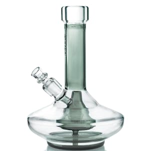 Product image for GRAV® Small Wide Base Water Pipe - Smoke with Clear Accents