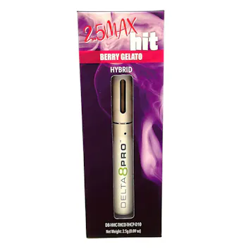 Photo of 2.5mL Max Hit Disposable Vape Delta 8 THC/HHC/Delta 8 THCO/THCP/Delta 10 THC - Berry Gelato