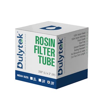 Photo of Dulytek® Rosin Press Nylon Filter Tube, 2 x 200 inch Roll, 25, 100, and 160 Micron Mesh Sizes