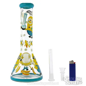 Photo of Minion Bob and Minion Kevin Go Bananas Glow in the Dark Beaker Bong