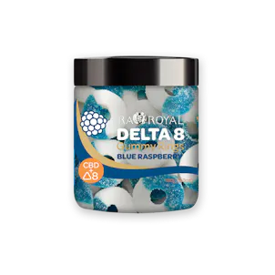 Photo of R.A. Royal Gummies: Delta-8 with CBD Blue Raspberry Rings (800 MG)